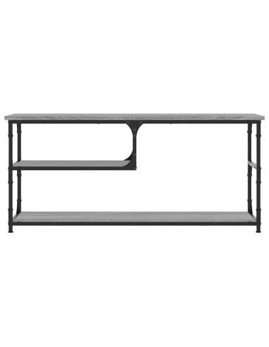 Mobile TV Grigio Sonoma 103x38x46,5cm Legno Multistrato Acciaio