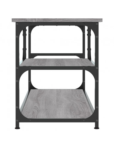 Mobile TV Grigio Sonoma 103x38x46,5cm Legno Multistrato Acciaio