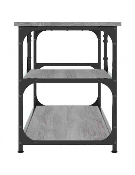 Mobile TV Grigio Sonoma 103x38x46,5cm Legno Multistrato Acciaio