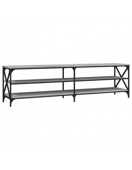 Mobile TV Grigio Sonoma 180x40x50 cm in Legno Multistrato