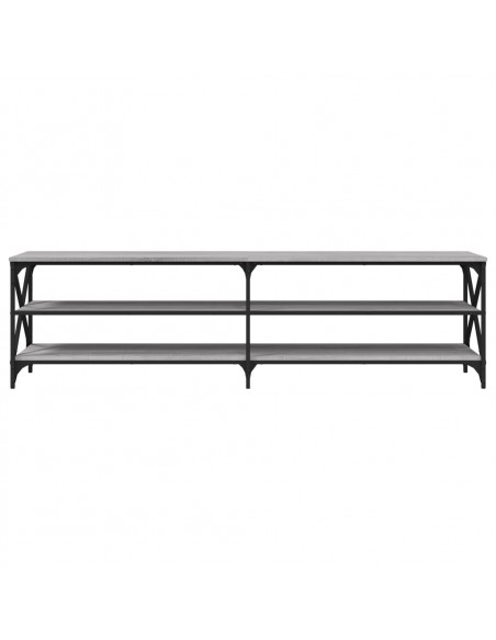Mobile TV Grigio Sonoma 180x40x50 cm in Legno Multistrato