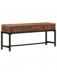 Mobile Porta TV 110x30x46 in Legno Massello di Recupero 2