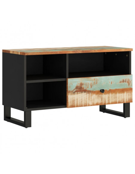 Mobile TV 80x33x46cm Legno Massello Recupero Legno Multistrato