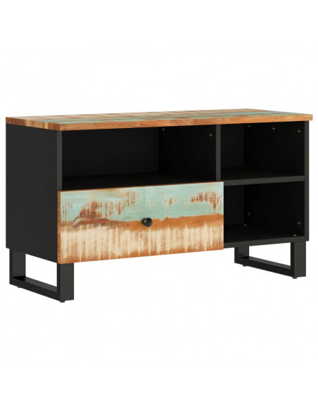 Mobile TV 80x33x46cm Legno Massello Recupero Legno Multistrato