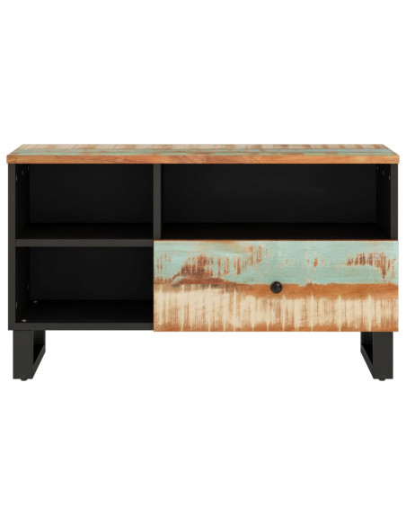 Mobile TV 80x33x46cm Legno Massello Recupero Legno Multistrato