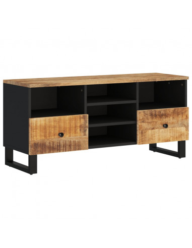 Mobile TV 100x33x46cm Legno Massello Mango e Legno Multistrato