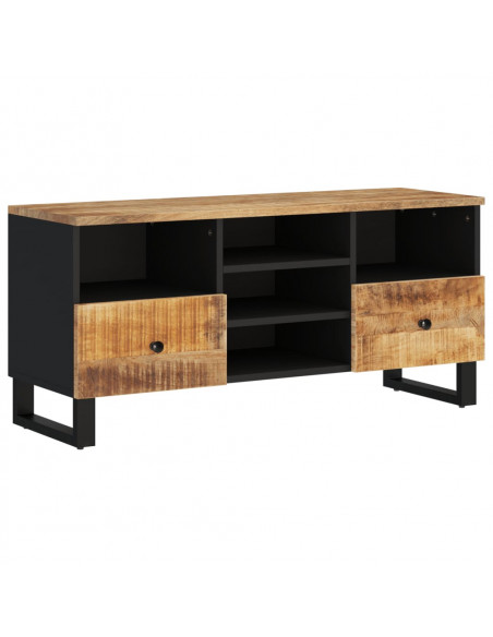 Mobile TV 100x33x46cm Legno Massello Mango e Legno Multistrato