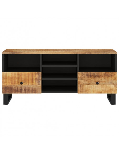 Mobile TV 100x33x46cm Legno Massello Mango e Legno Multistrato