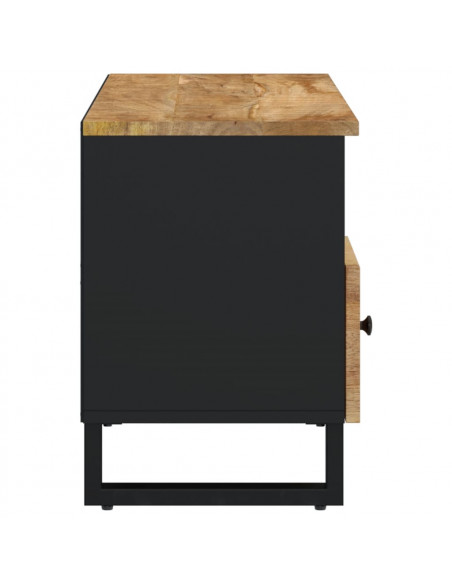 Mobile TV 100x33x46cm Legno Massello Mango e Legno Multistrato