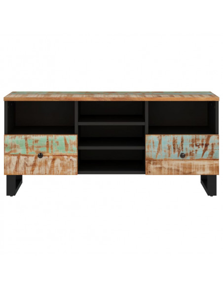 Mobile TV 100x33x46cm Legno Massello Recupero Legno Multistrato