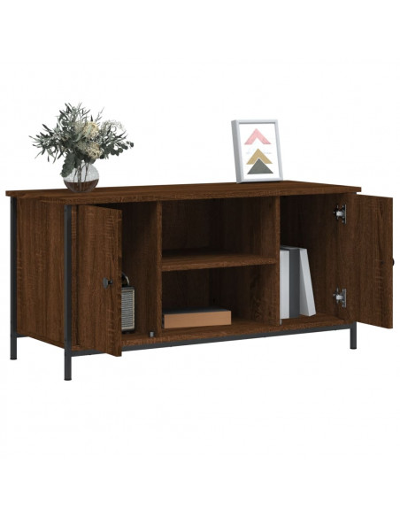 Mobile Porta TV Rovere Marrone 100x40x50 cm Legno Multistrato