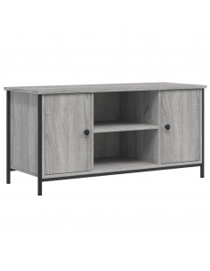 Mobile Porta TV Grigio Sonoma 100x40x50 cm in Legno Multistrato 2
