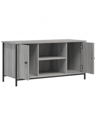 Mobile Porta TV Grigio Sonoma 100x40x50 cm in Legno Multistrato