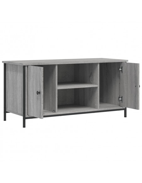 Mobile Porta TV Grigio Sonoma 100x40x50 cm in Legno Multistrato