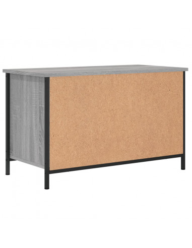 Mobile Porta TV Grigio Sonoma 80x40x50 cm in Legno Multistrato