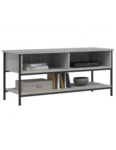 Mobile Porta TV Grigio Sonoma 100x35x45 cm in Legno Multistrato