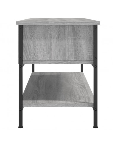 Mobile Porta TV Grigio Sonoma 100x35x45 cm in Legno Multistrato