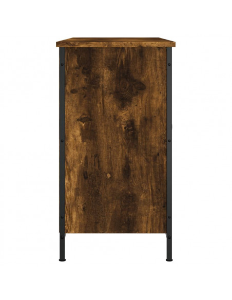 Mobile TV Rovere Fumo 100x35x65 cm in Legno Multistrato
