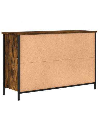 Mobile TV Rovere Fumo 100x35x65 cm in Legno Multistrato