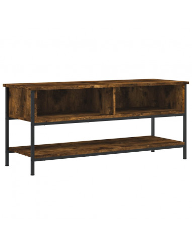 Mobile Porta TV Rovere Fumo 100x35x45 cm in Legno Multistrato
