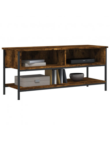 Mobile Porta TV Rovere Fumo 100x35x45 cm in Legno Multistrato