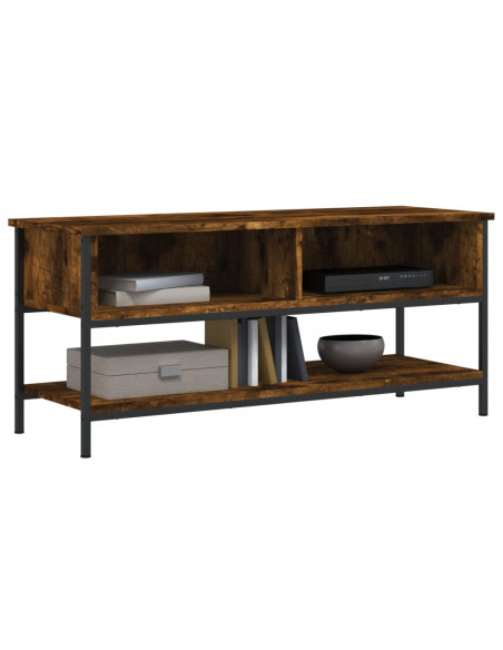 Mobile Porta TV Rovere Fumo 100x35x45 cm in Legno Multistrato