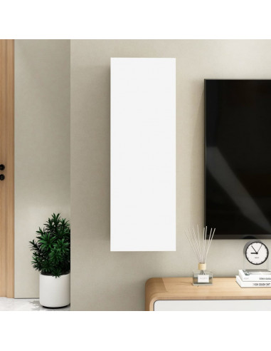 Mobile Porta TV Bianco 30,5x30x90 cm in Legno Multistrato