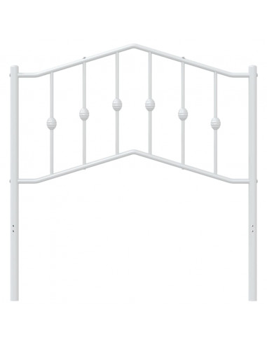 Testiera in Metallo Bianco 90 cm