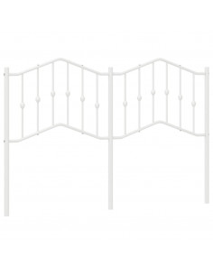 Testiera in Metallo Bianco 135 cm