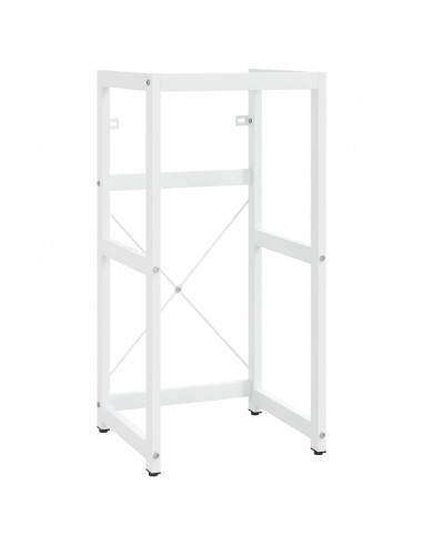 Telaio per Lavabo da Bagno con Lavabo Integrato Bianco in Ferro