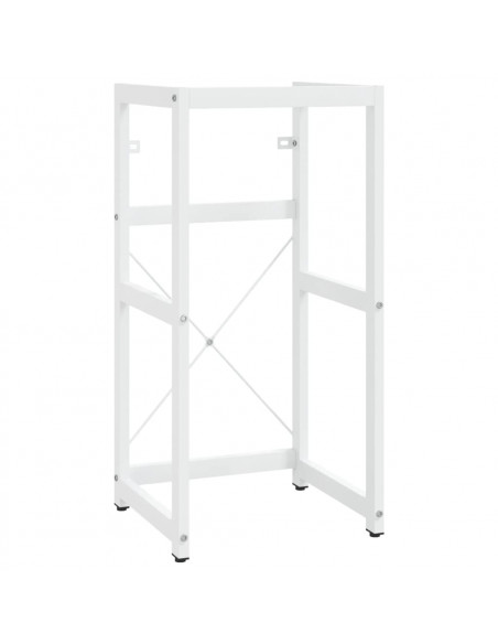 Telaio per Lavabo da Bagno con Lavabo Integrato Bianco in Ferro