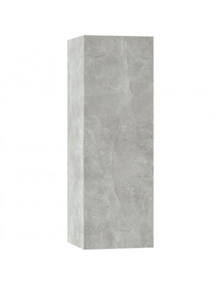 Set di Mobili Porta TV 5 pz Grigio Cemento in Legno Multistrato