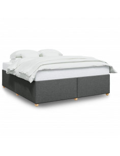 Giroletto senza Materasso Grigio Scuro 180x200 cm Tessuto 2