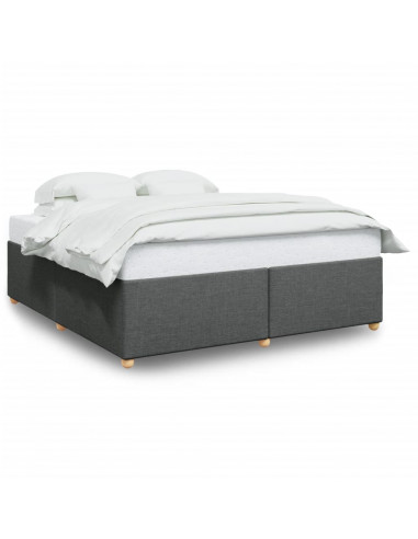 Giroletto senza Materasso Grigio Scuro 180x200 cm Tessuto