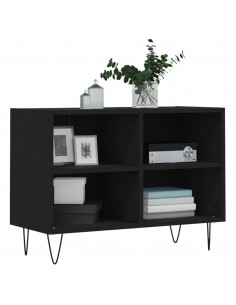 Mobile Porta TV Nero 69,5x30x50 cm in Legno Multistrato 2