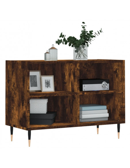 Mobile Porta TV Rovere Fumo 69,5x30x50 cm in Legno Multistrato