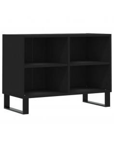 Mobile Porta TV Nero 69,5x30x50 cm in Legno Multistrato 2