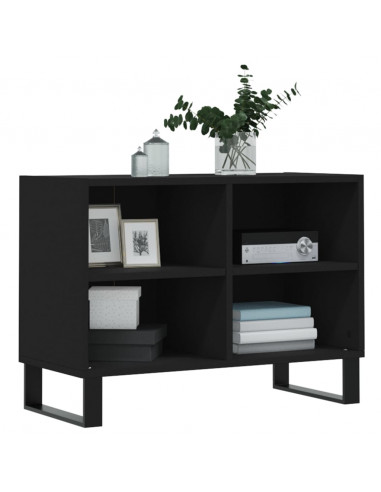 Mobile Porta TV Nero 69,5x30x50 cm in Legno Multistrato
