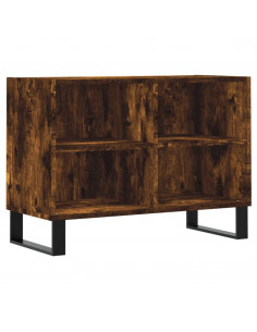 Mobile Porta TV Rovere Fumo 69,5x30x50 cm in Legno Multistrato 2