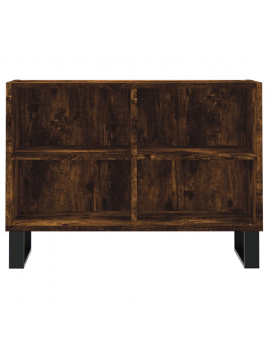 Mobile Porta TV Rovere Fumo 69,5x30x50 cm in Legno Multistrato