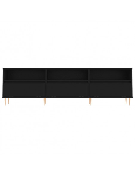 Mobile Porta TV Nero 150x30x44,5 cm in Legno Multistrato