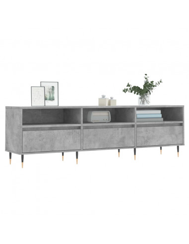 Mobile TV Grigio Cemento 150x30x44,5 cm Legno Multistrato