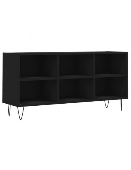 Mobile Porta TV Nero 103,5x30x50 cm in Legno Multistrato