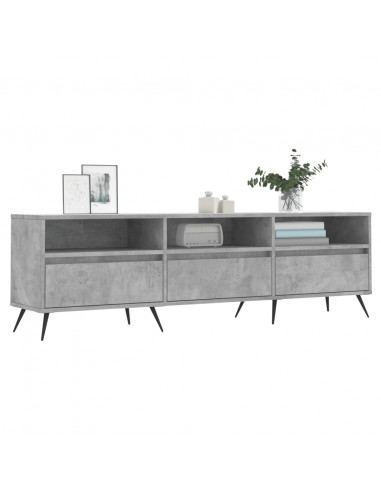 Mobile TV Grigio Cemento 150x30x44,5 cm Legno Multistrato