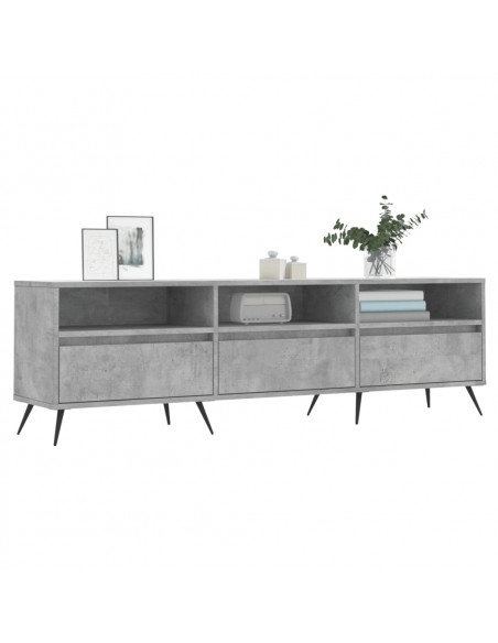 Mobile TV Grigio Cemento 150x30x44,5 cm Legno Multistrato
