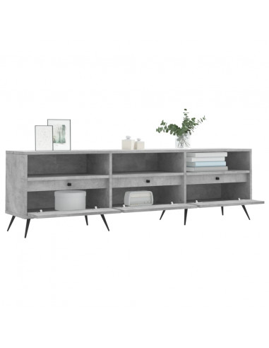 Mobile TV Grigio Cemento 150x30x44,5 cm Legno Multistrato