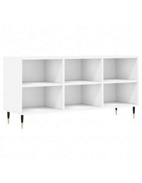 Mobile Porta TV Bianco 103,5x30x50 cm in Legno Multistrato