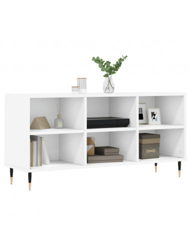 Mobile Porta TV Bianco 103,5x30x50 cm in Legno Multistrato