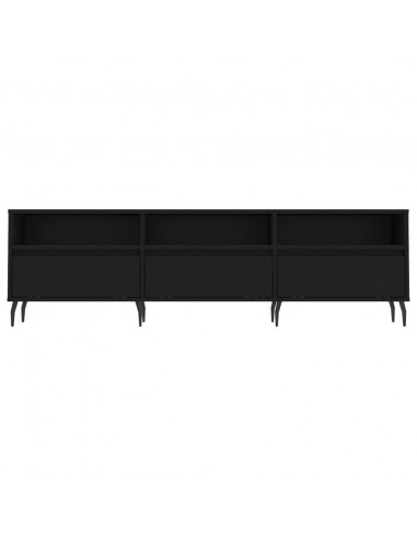 Mobile Porta TV Nero 150x30x44,5 cm in Legno Multistrato