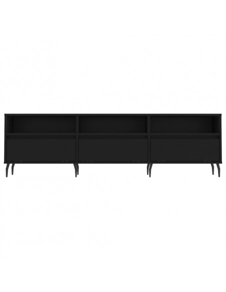 Mobile Porta TV Nero 150x30x44,5 cm in Legno Multistrato